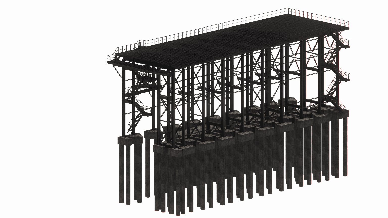 Structural design and BIM modeling of multi-story steel frames for heavy-duty industrial enterprises