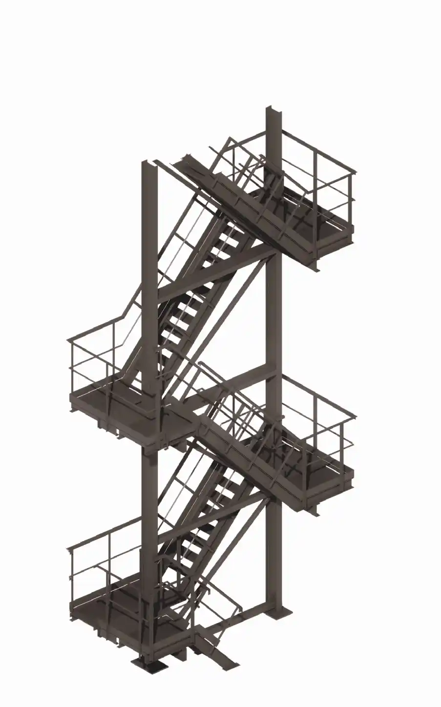 Structural steel design compliant with AISC and IBC codes for commercial and industrial buildings in the USA and Canada